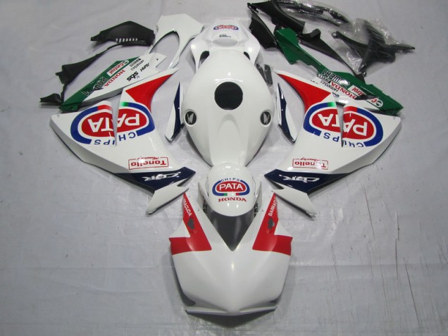 Rosso Bianco PATA Carene Moto & Plastica Moto CBR 1000 RR 12-16 Rosso Bianco PATA Carene Moto & Plastica Moto CBR 1000 RR 12-16