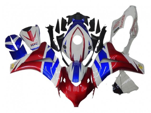 Rosso Blu Bianco Carene Moto CBR 1000 RR 08-11 Rosso Blu Bianco Carene Moto CBR 1000 RR 08-11