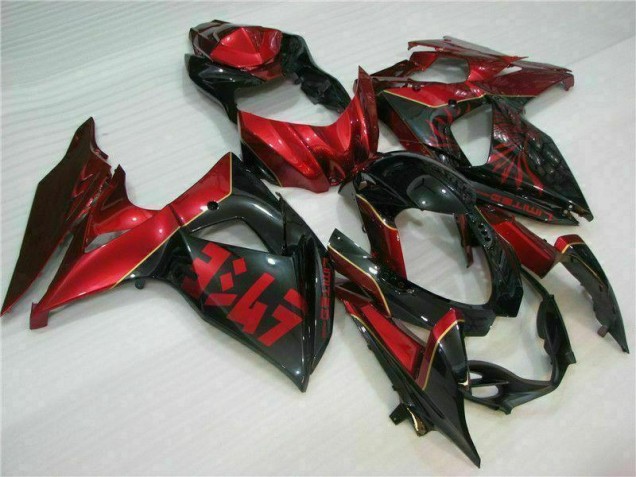 Rosso Fiamma Nero Carene Moto GSXR 1000 K9 09-16