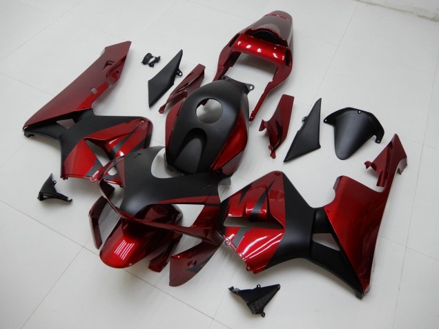 Rosso Nero ABS Kits Carena Moto CBR 600 RR 03-04