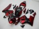 Rosso Nero ABS Kits Carena Moto CBR 600 RR 03-04