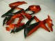 Rosso Nero ABS Plastica Moto GSXR 600 / 750 K8 08-10