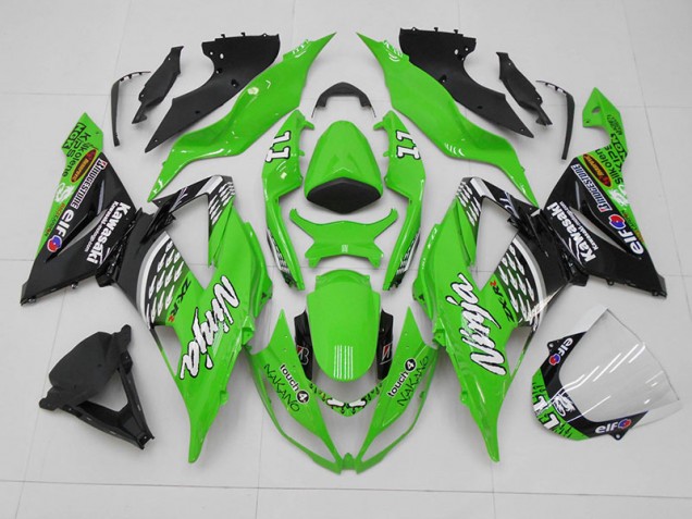 Verde Nero 11 Carene Moto ZX6R 13-18